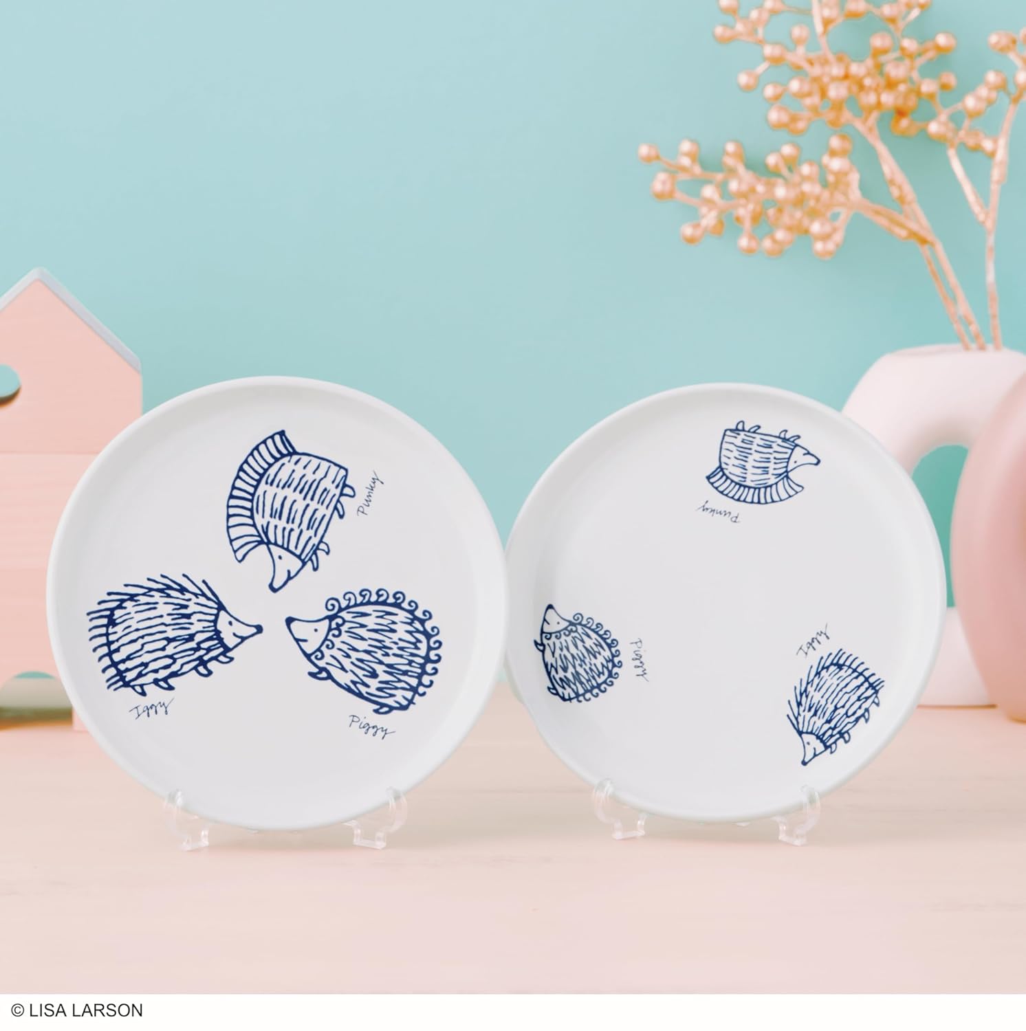 LISA LARSON瓷盤2入組